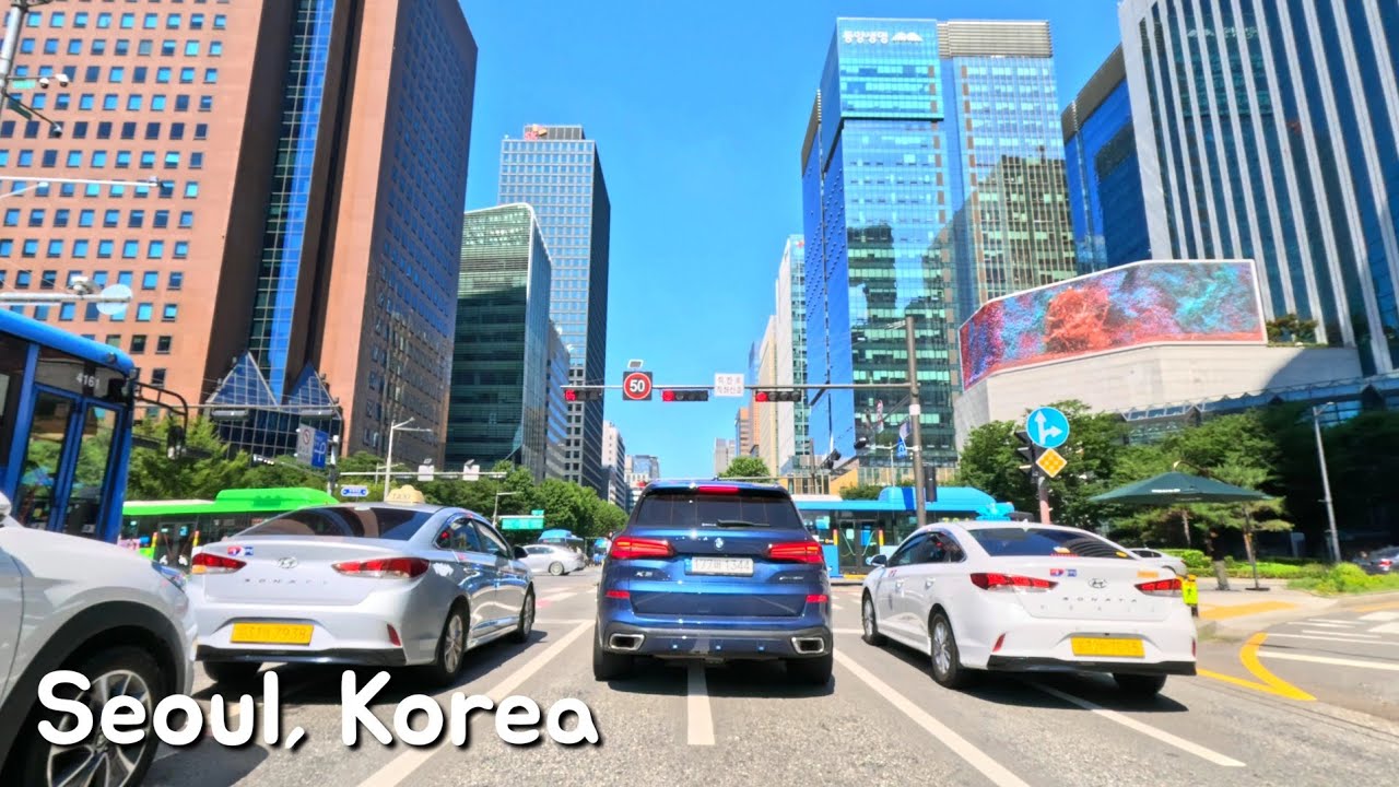 종로에서 출발하는 대한민국 서울 도심 드라이브 | Driving in downtown Seoul, South Korea, departing from Jongno