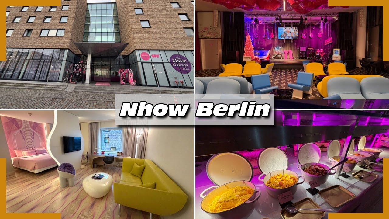 Nhow Berlin Hotelrundgang | Junior Suite mit Blick auf die Spree | Frühstücksbuffet | 4K