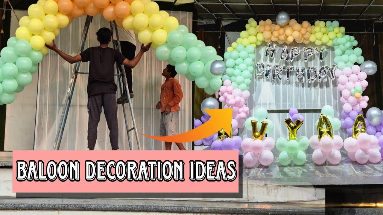 How to Decorate Baloon stage | Baloon stage decoration Ideas