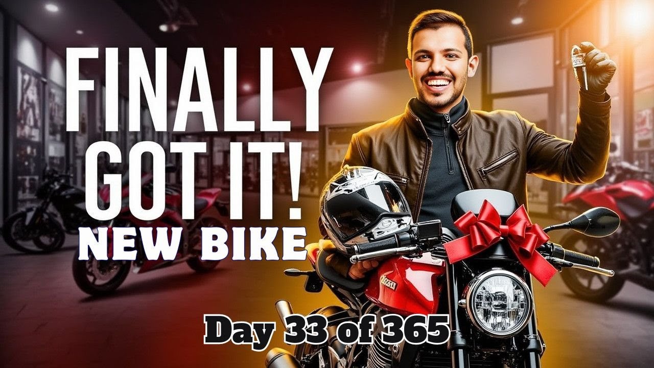 Taking delivery of NEW BIKE! | Day 33 of 365