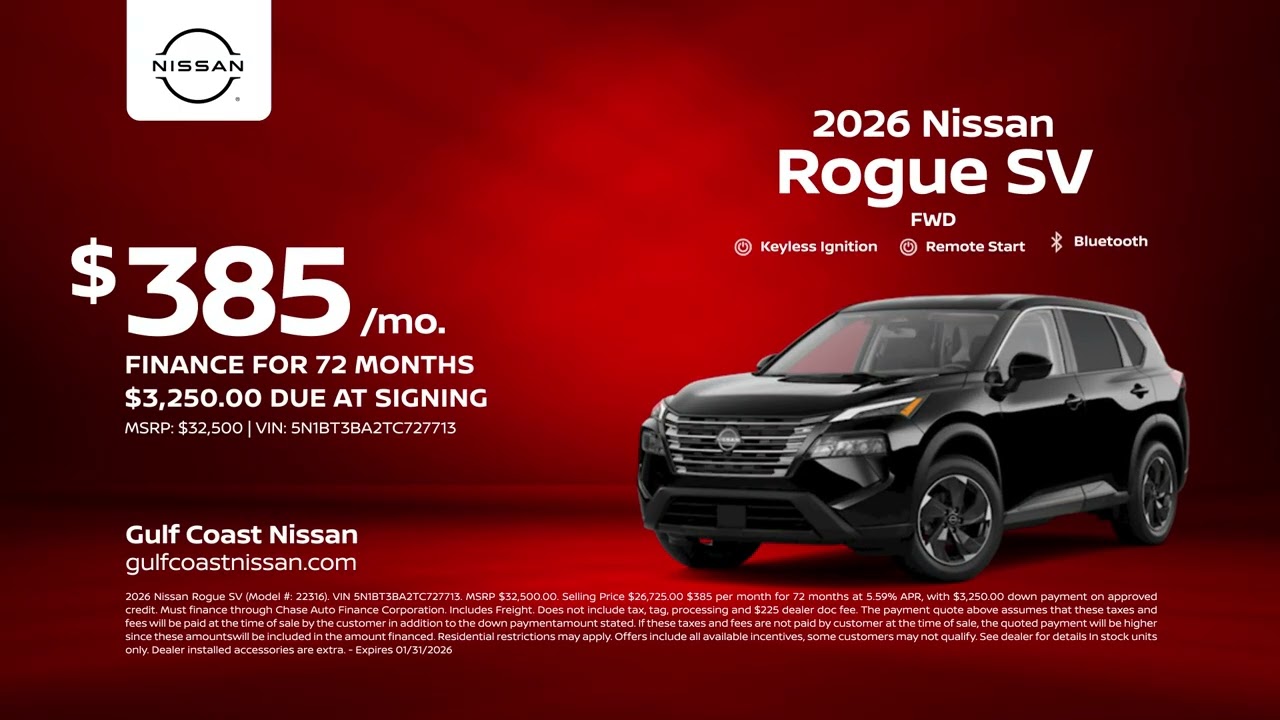 Nissan Rogue 01/31/2026 6854275