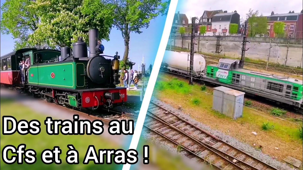 Des trains à Arras, et à St vallery sur somme (Problème au passage à niveaux !!) (Z50000, BB69400)
