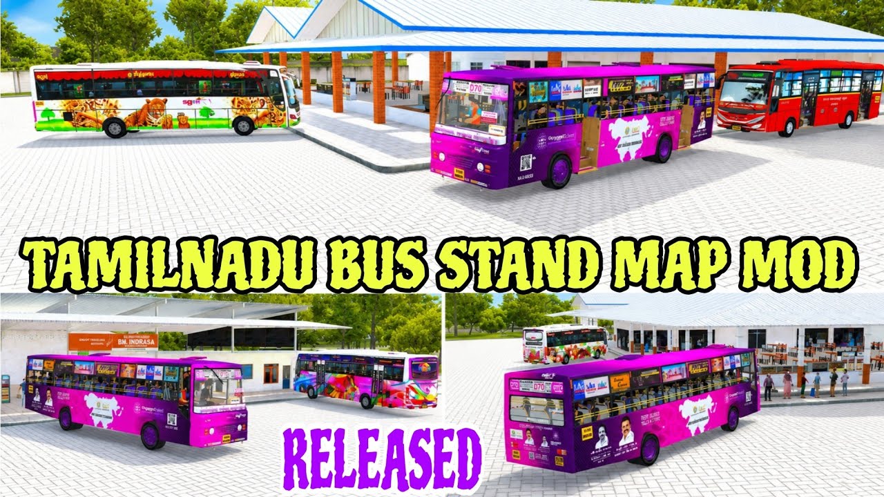 TAMILNADU BUS STAND MAP MOD RELEASED|BUS SIMULATOR INDONESIA 4.5.1
