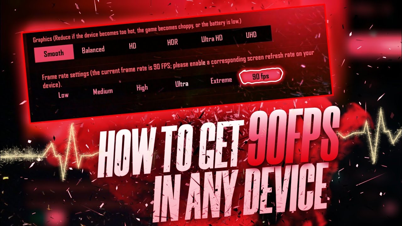 HOW TO GET 90FPS IN PUBG MOBILE | UNLOCK  90FPS OPTION ANY ANDROID DEVICE #howtoget90fps