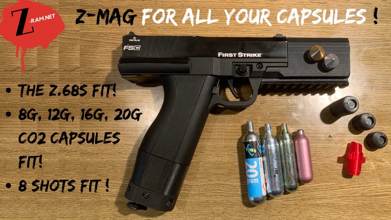 😮Z-MAG TUNING Magazin 8 Shots 20g co2 Capsules Tiberius First Strike FSC T8.1 T9.1 Pepperball TCP🚀