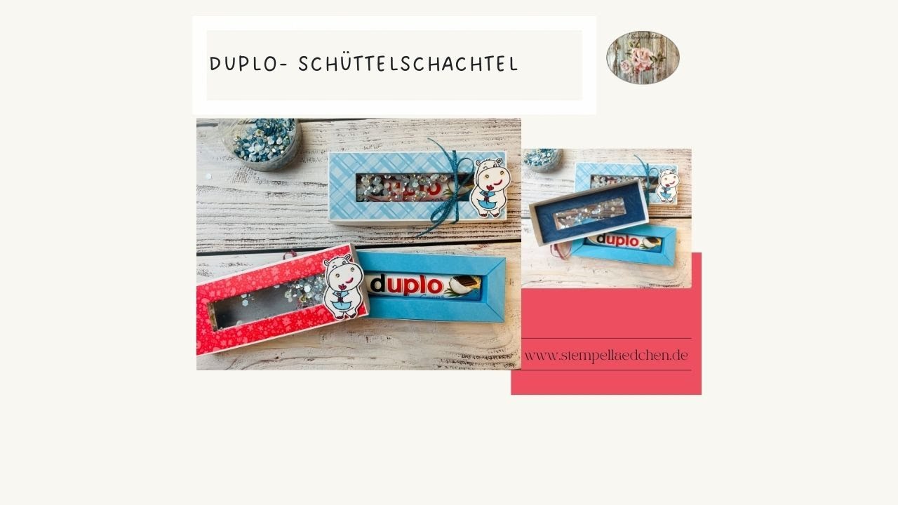 Duplo - Sch&uuml;ttelshadowbox mit Hippen Gr&uuml;&szlig;en