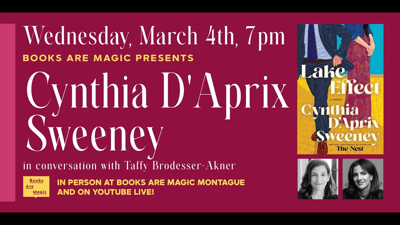 Cynthia D’Aprix Sweeney: Lake Effect w/ Taffy Brodesser-Akner