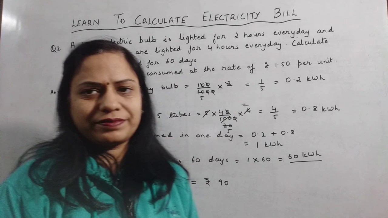 Calculating Electricity Bill - Some Numericals