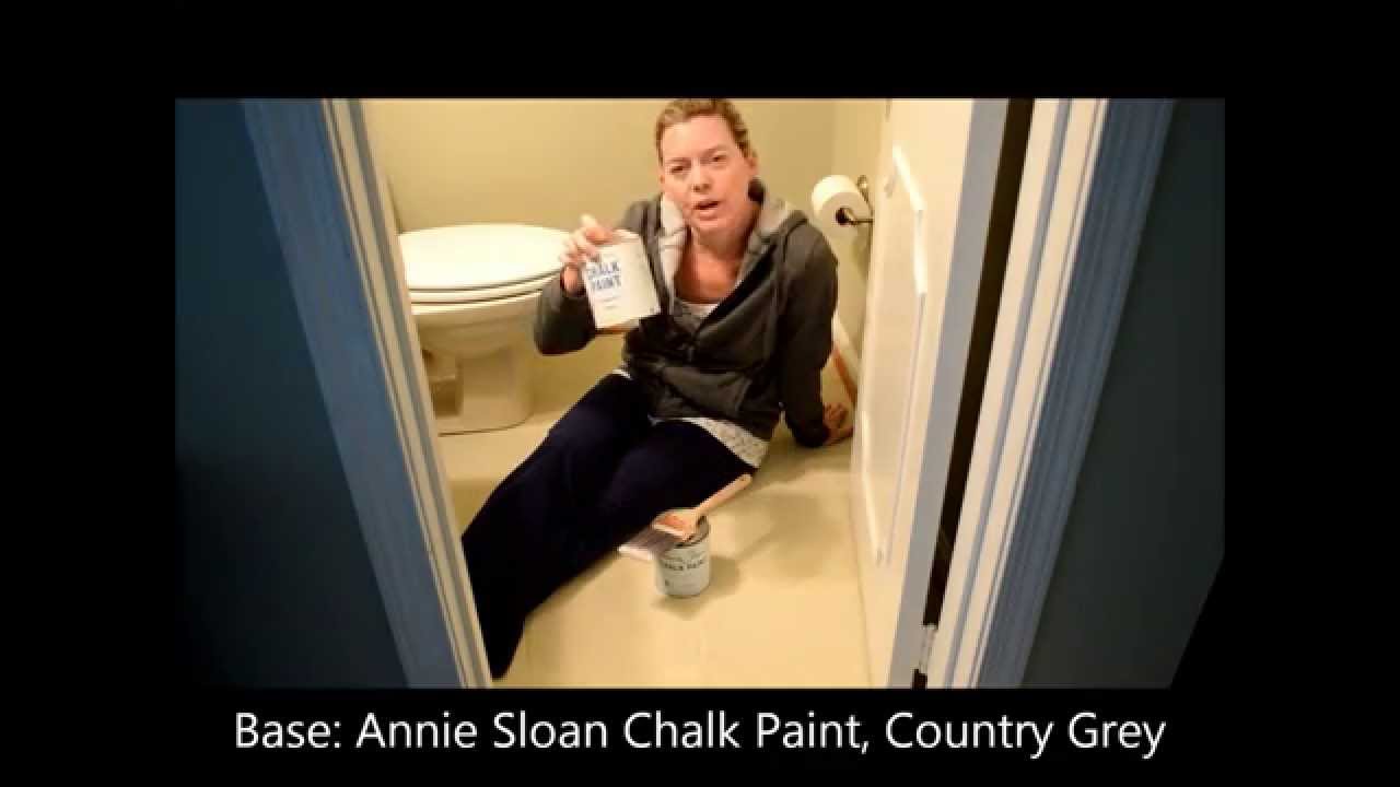 Painting Linoleum or Vinyl Floors with Annie Sloan Chalk Paint and Lacquer
