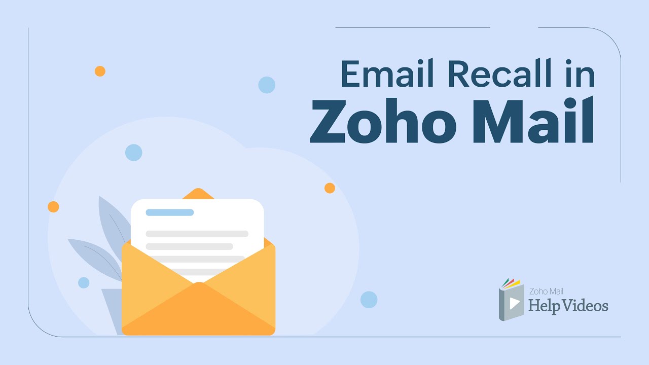 How to Recall an email in Zoho Mail
