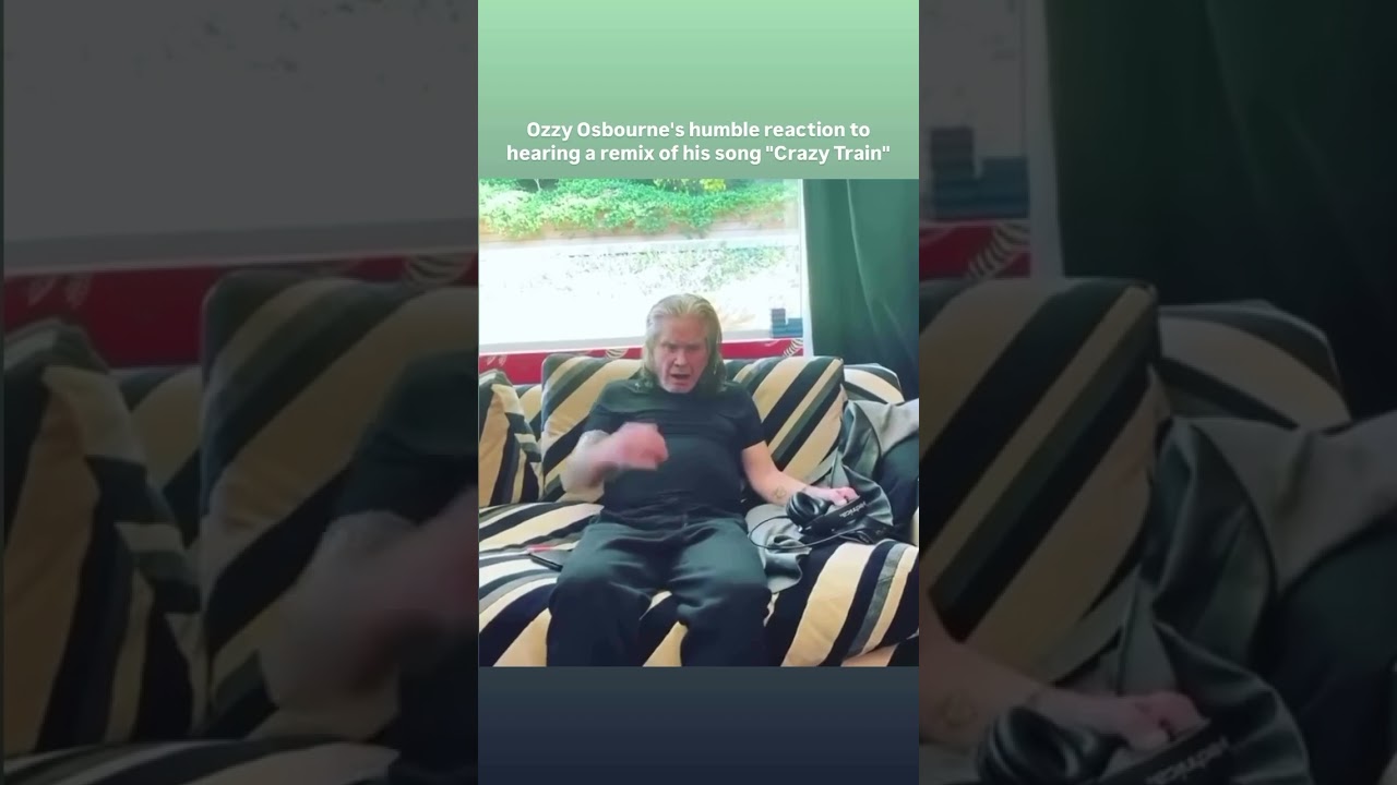 Ozzy Osbourne reaction to Crazy train remix 🦇 We love ya Ozzy 💔🕊 #ozzyosbourne