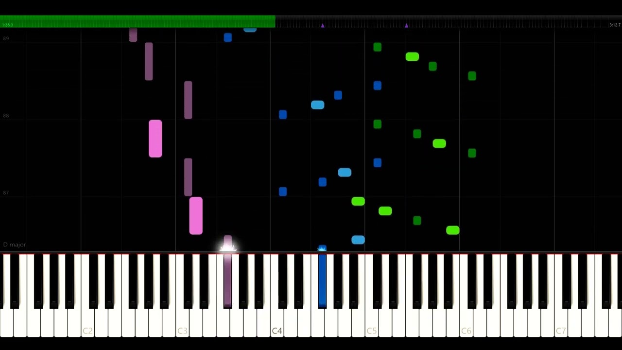 Toccata in B Minor - Eugene Gigout - Synthesia HD 60 fps