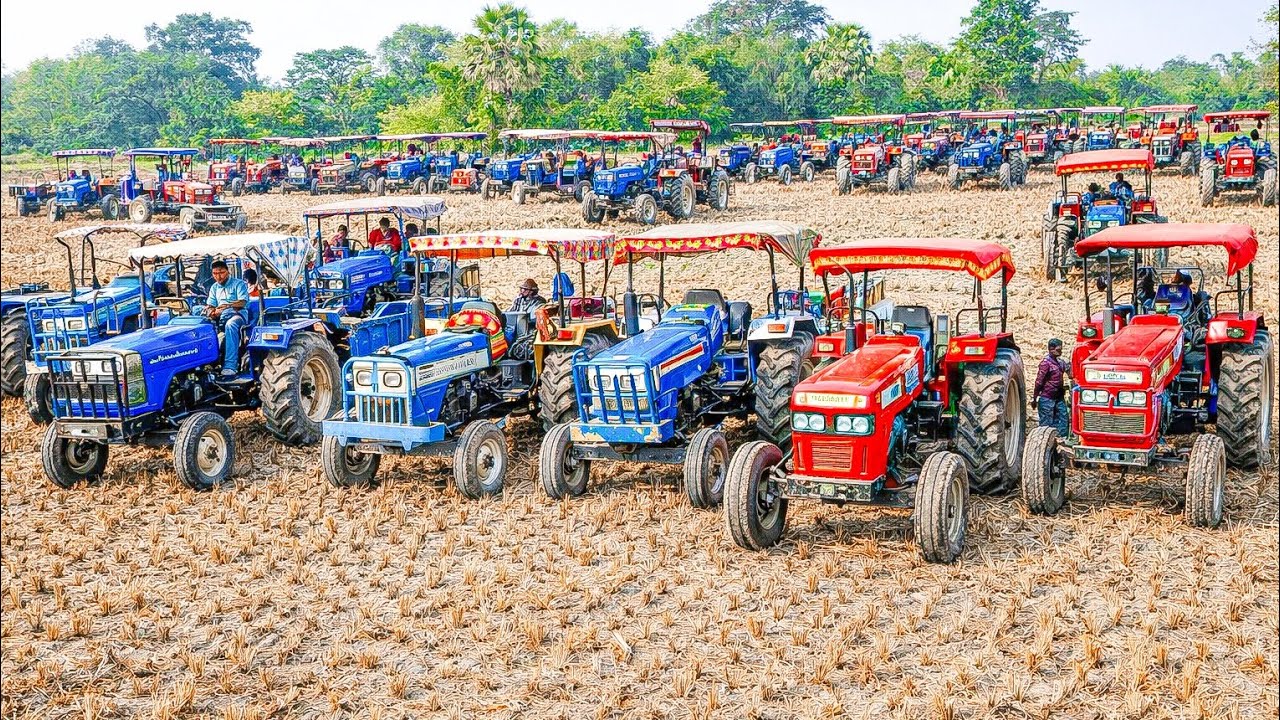 JCB 3DX Loading Soil on 50 Tractors | JCB Tractor Video 