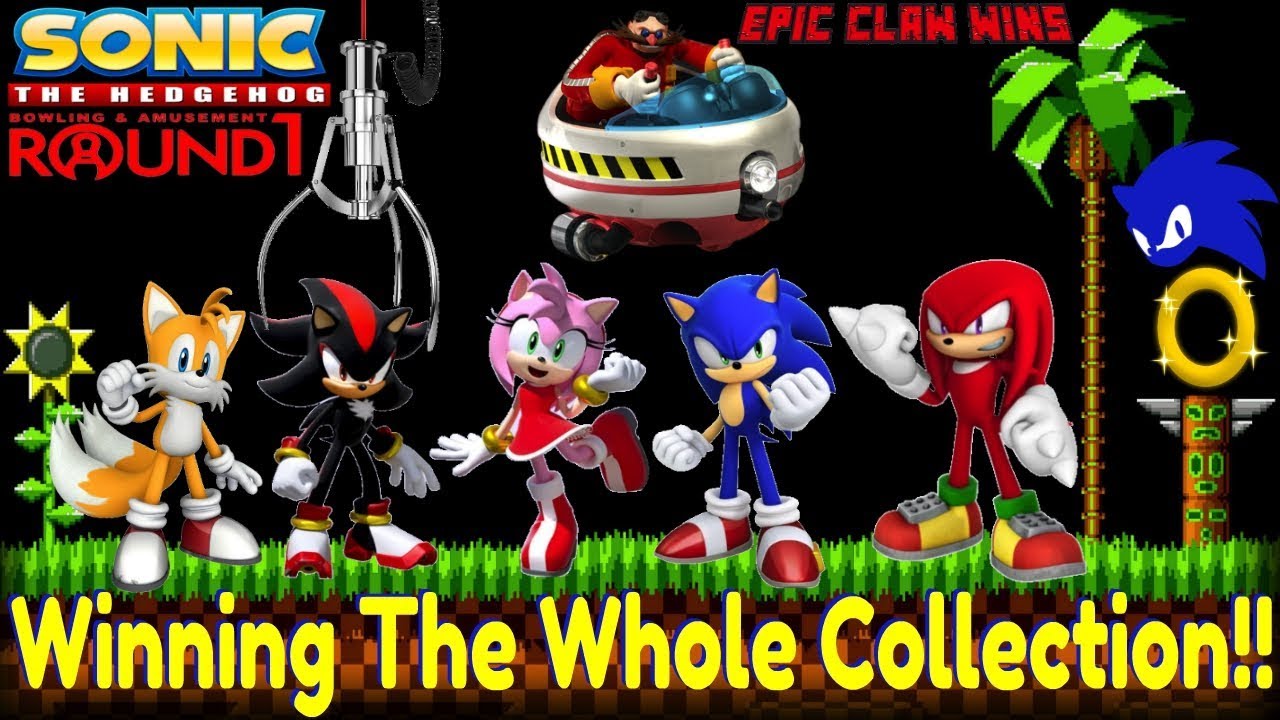 Выиграйте всю коллекцию «Sonic The Hedgehog» в одном игровом автомате!