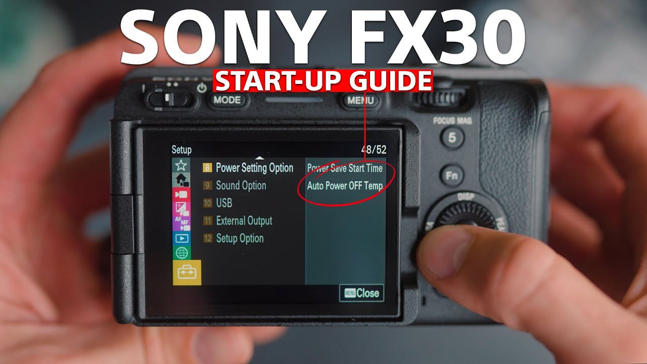 Sony FX30 Сделайте это перед съемкой!