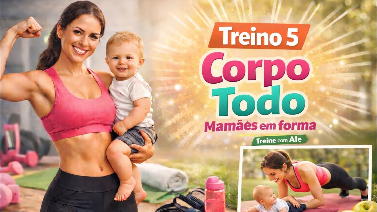 Treino 5 - Como a MAMĀE deve fazer para secar e definir o CORPO TODO? 😍🔥 #treinecomale 