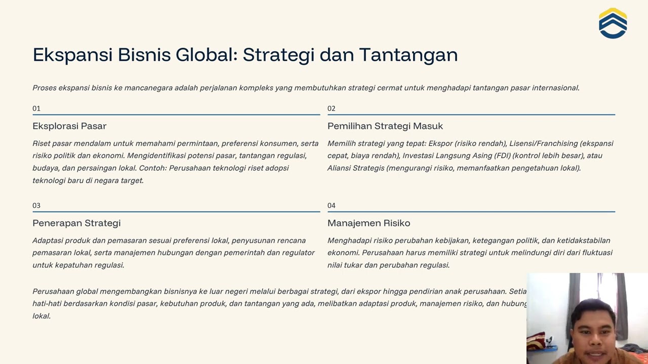 Presentasi UAS Manajemen Keuangan Internasional - Universitas Siber Asia