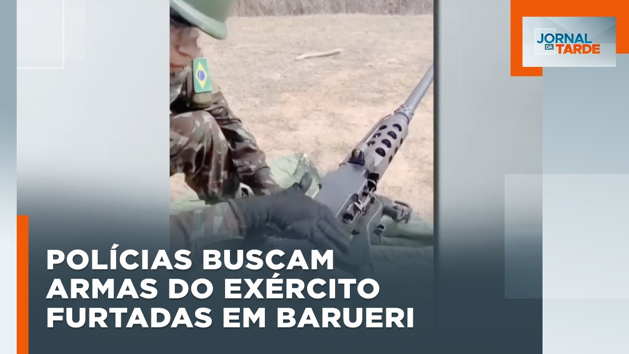 Furto de 21 metralhadoras do Exército em Barueri preocupa autoridades em São Paulo