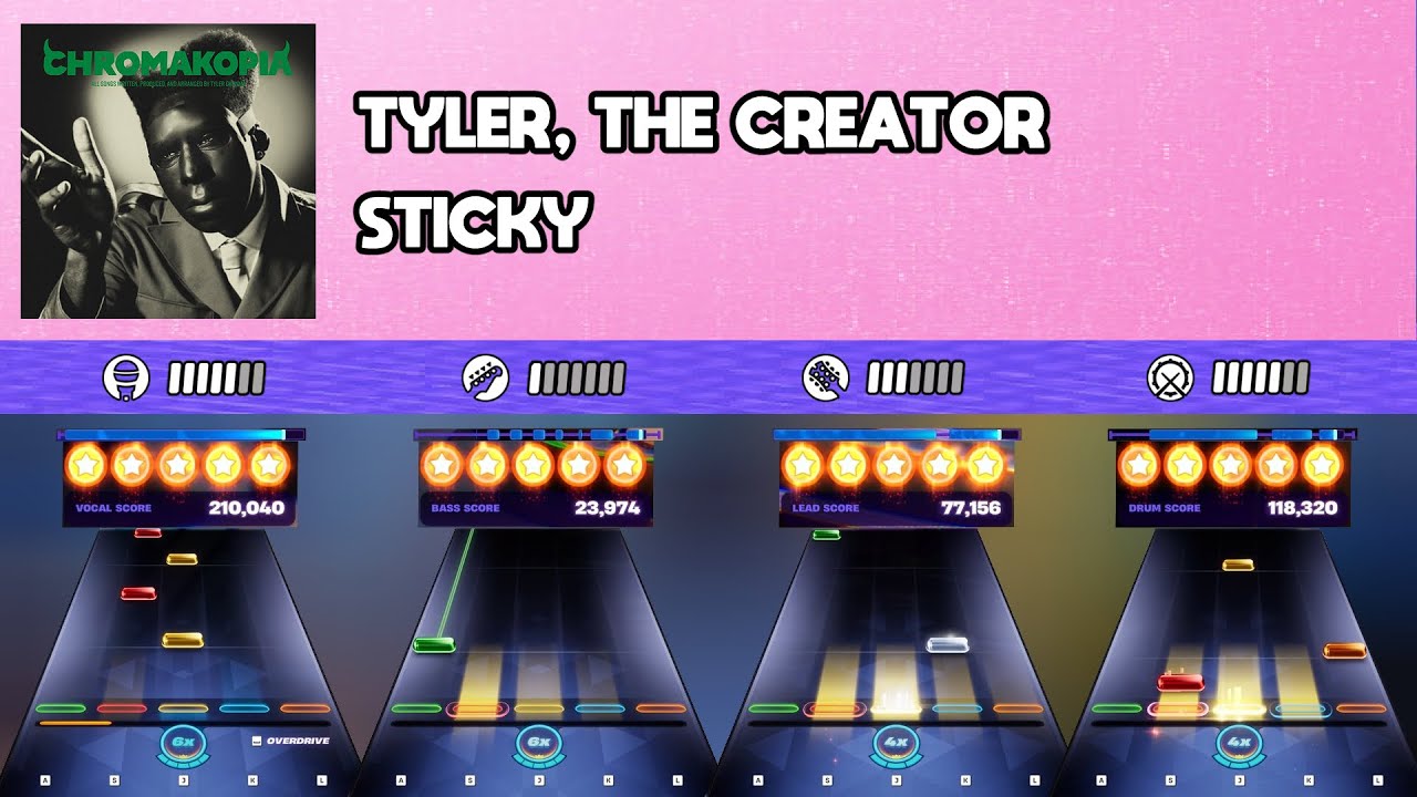 [Fortnite Festival] Tyler, The Creator - Sticky || All Instruments Expert 100%