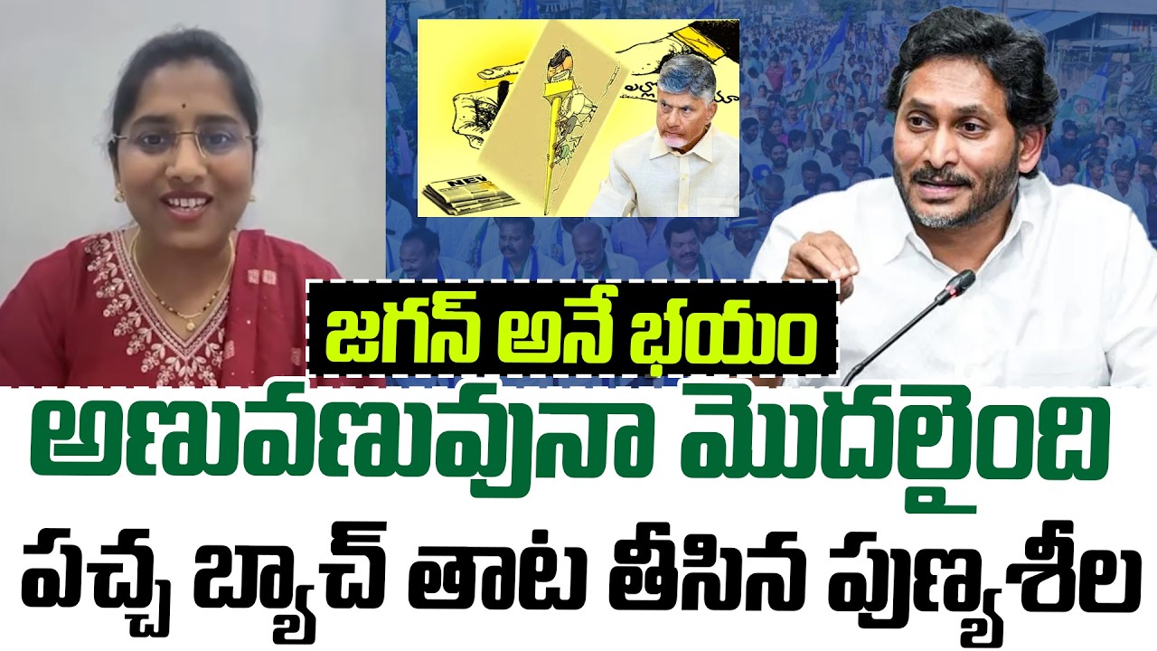 జగన్ అనే భయం అణువణువునా మొదలైంది..! పచ్చ బ్యాచ్ తాట తీసిన పుణ్యశీల | YS Jagan | TDP vs YCP