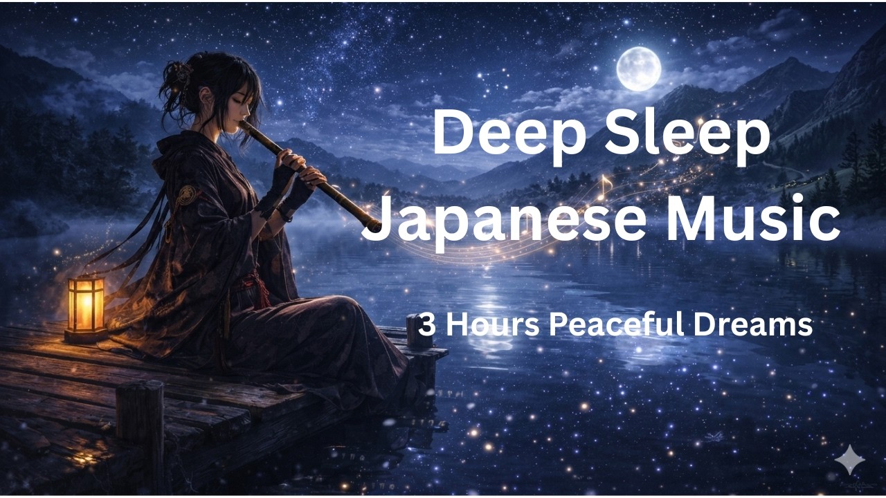 Deep Sleep Japanese Music | Calm Shakuhachi for Peaceful Night (3 Hours)