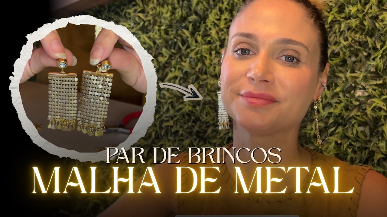 Esse ✨PAR de BRINCOS✨ vai ser o seu NOVO VÍCIO😍
