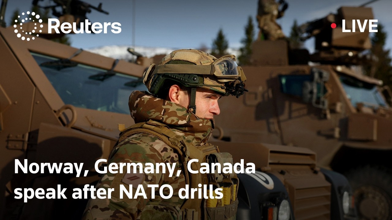 LIVE: Norwegian, German and Canadian leaders speak after NATO military drills