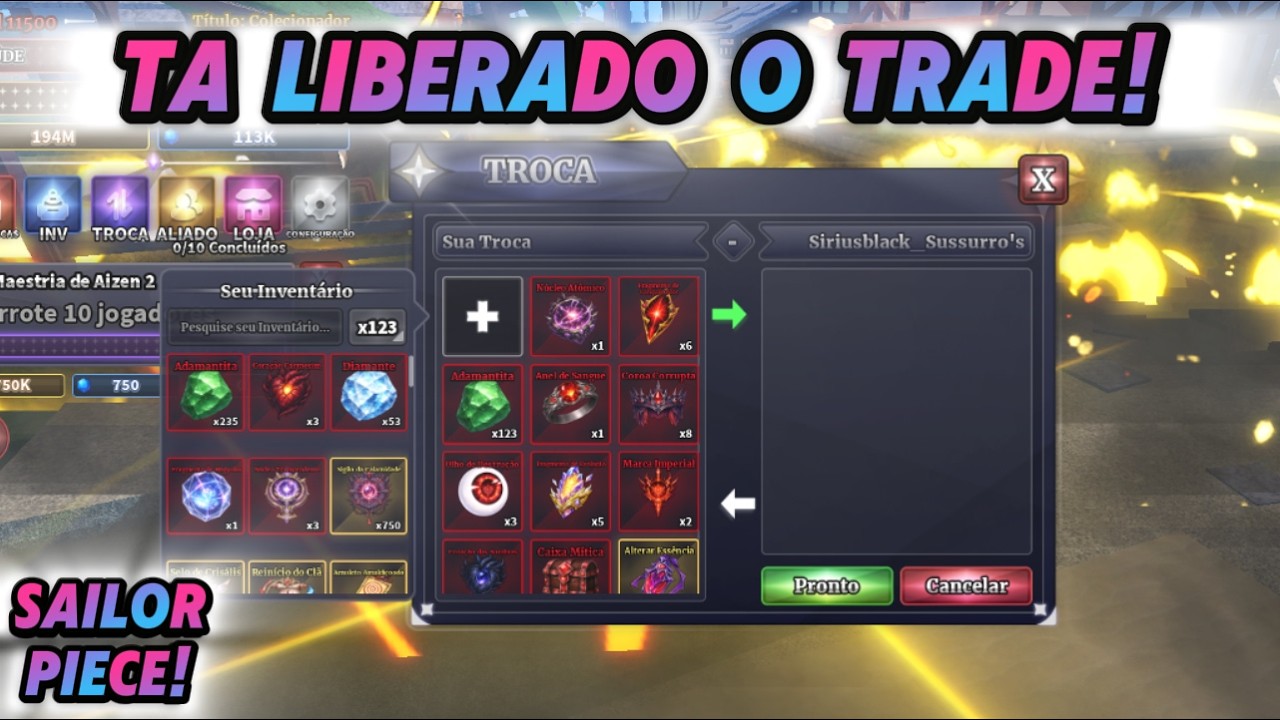 FAÇA TRADES DE SAILOR PIECE, AQUI! SE DIVIRTAM!