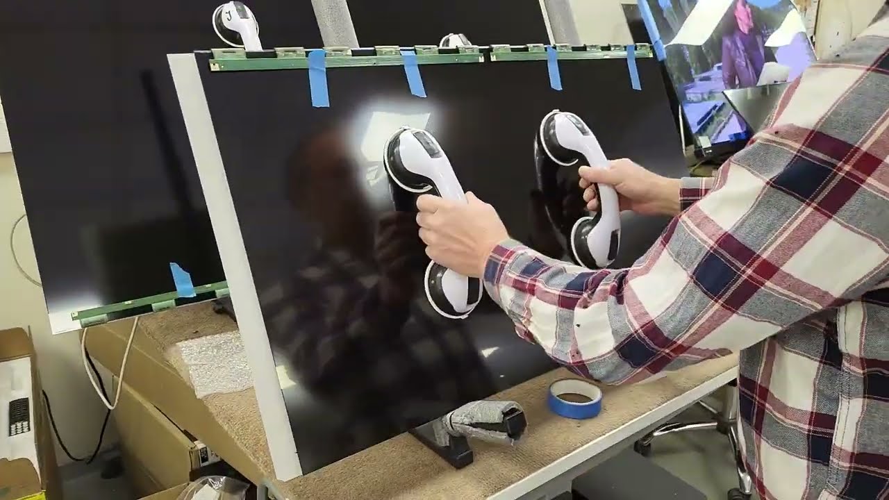 The process of replacing the backlight in Hisense TVs