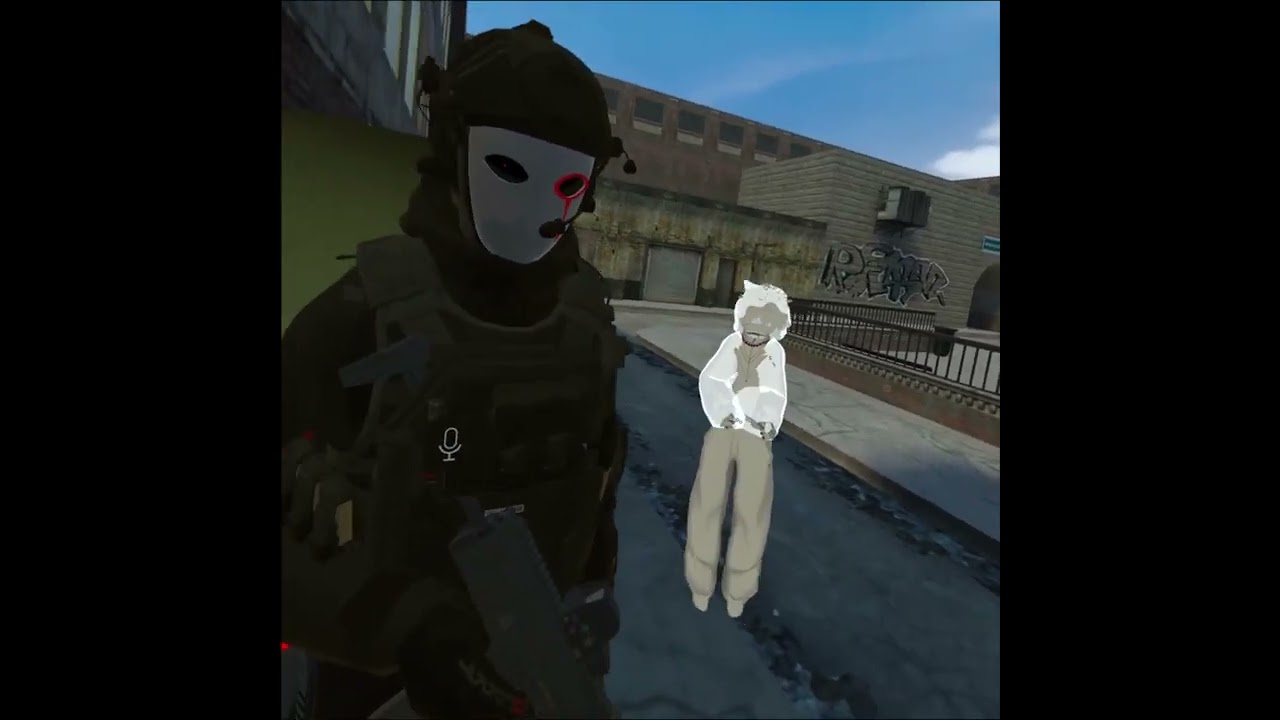 Head cam footage leaked B-corp stopping terrorist gone wrong Vrchat