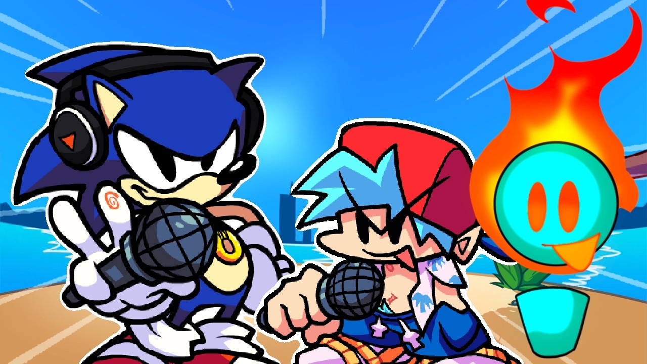 Этот мод добавляет играбельного Соника в Friday Night Funkin'! FNF: Sonic Jam.