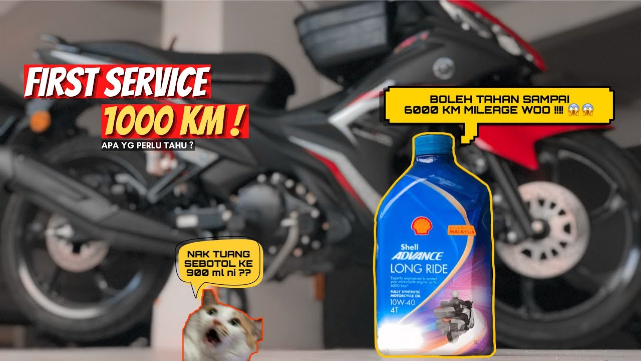 LC135 V8 2022 🔥 | SERVICE 1000KM | CARA SERVIS MINYAK HITAM | SHELL ADVANCE LONG RIDE