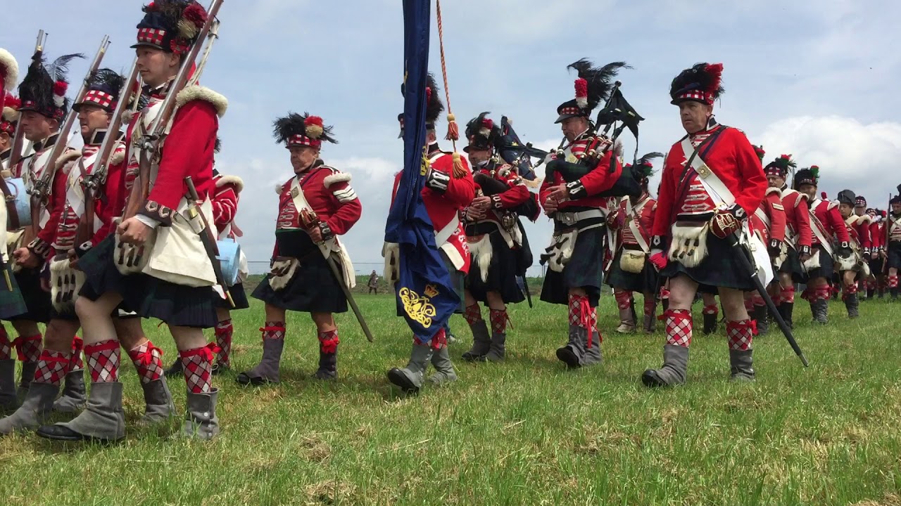 Marching with the 42nd Highland Regiment
