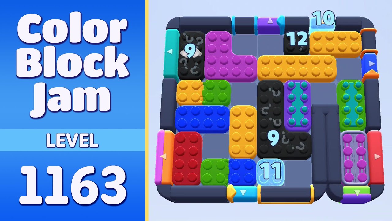 Color Block Jam Level 1163 (1164) | Every Puzzle Solved! 🎯