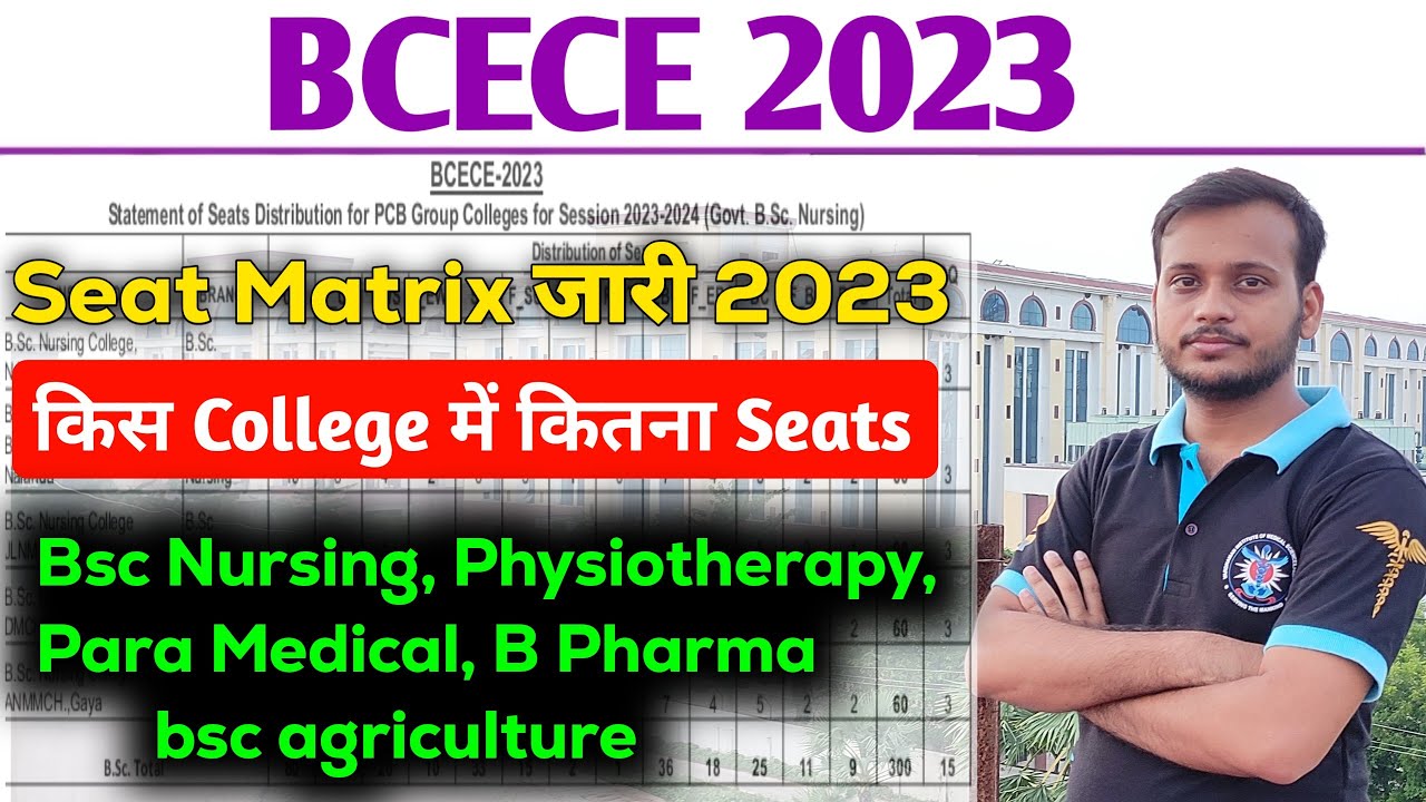 bcece seats matrix 2023 | bcece me total kitana seats hai | bcece total seats 2023 | #bcece2023