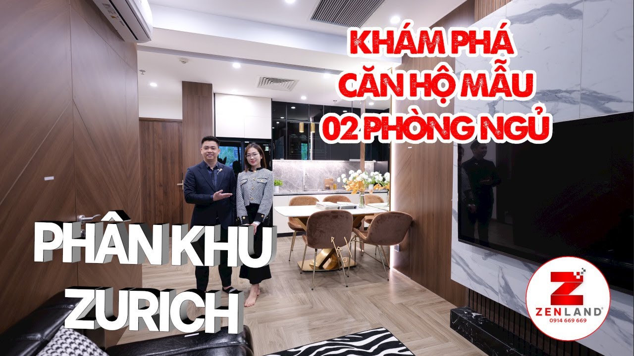 Chung Cư 2 Phòng Ngủ Thiết Kế ''THÔNG MINH'' Vinhomes Ocean Park - The Zurich