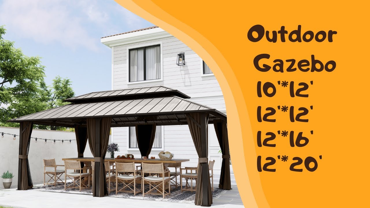 Furniture Assembly:Outdoor Gazebo 10*12, 12*12, 12*16, 12*20
