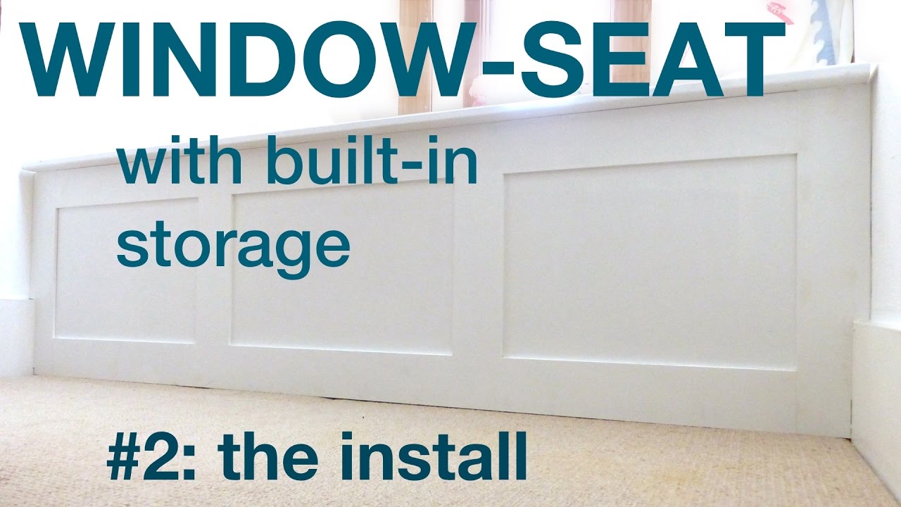 How to make a window seat with storage Part2 #008