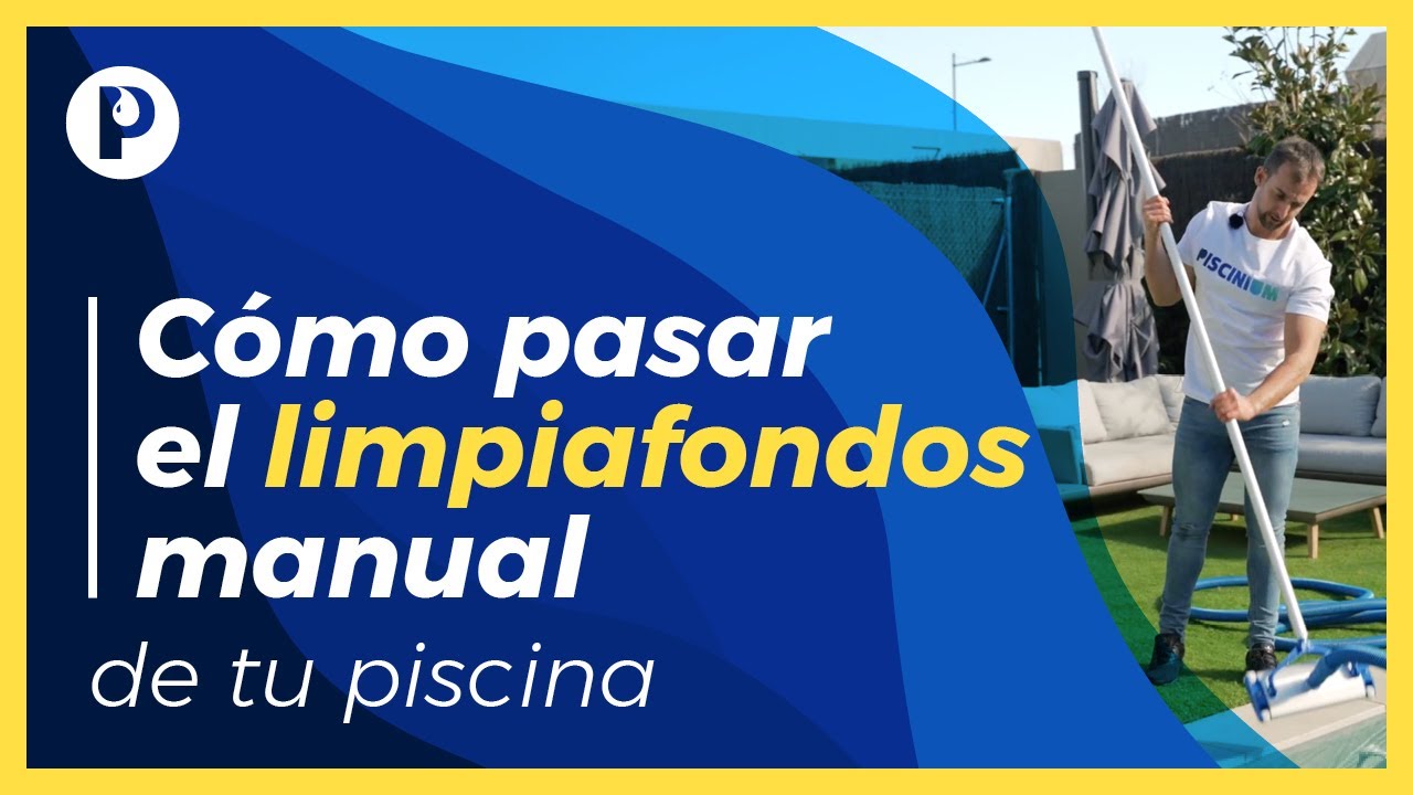 Cómo pasar ✅ el LIMPIAFONDOS💧 MANUAL en una PISCINA🏊