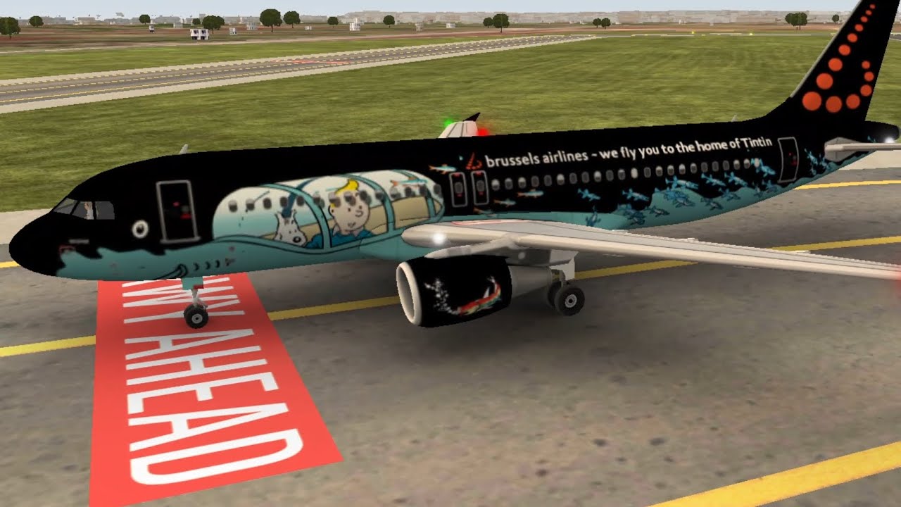 BRUSSELS A320 Tintin Special Livery | BARI Airport BRI #1 | World of Airports Gameplay 