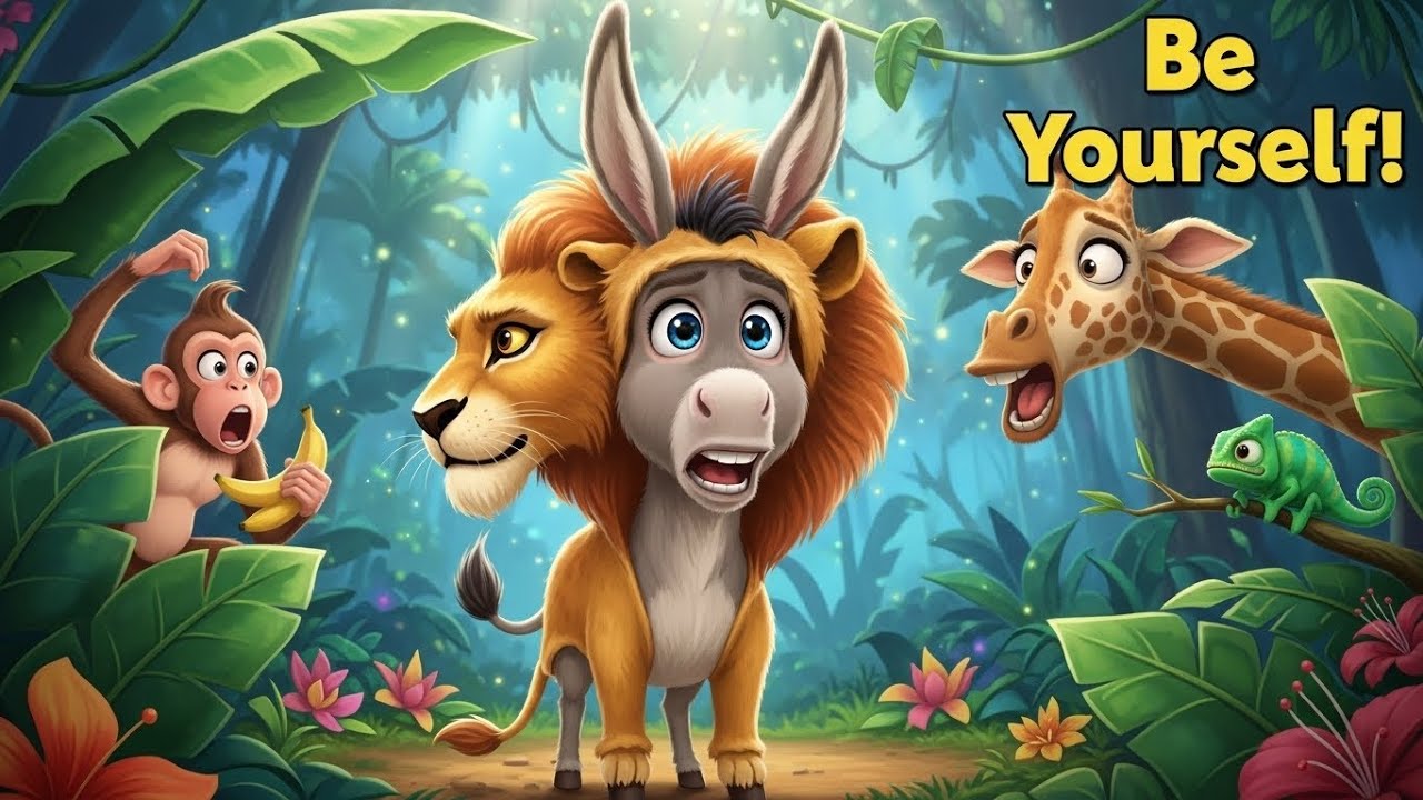 The Donkey in the Lion’s Skin 🐴🦁 | A Powerful Moral Story About Being Yourself