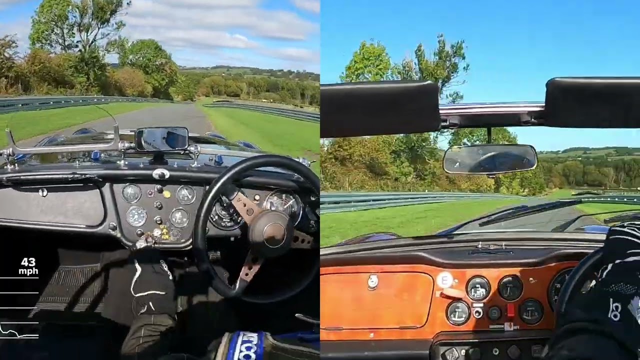 Triumph TR3A vs Triumph TR6 at Harewood Hillclimb 21st Sep 2025