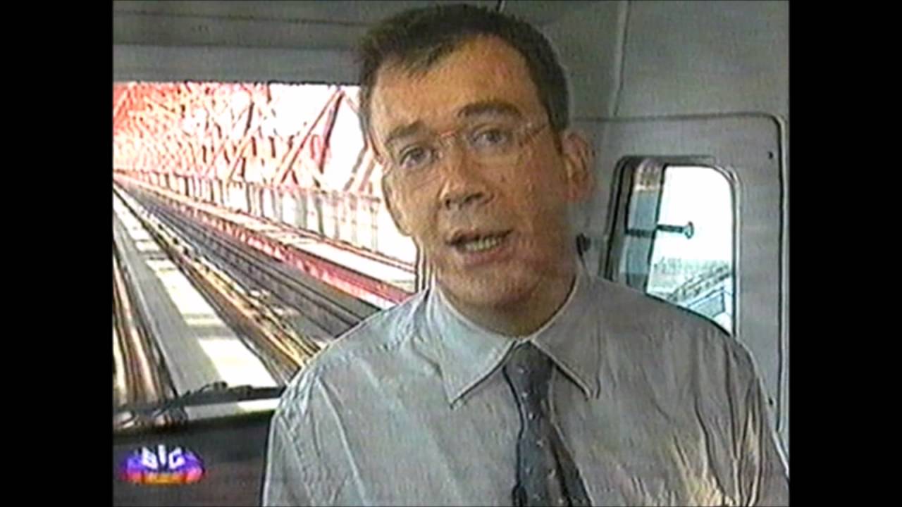 Reportagens tv da inauguração do  comboio na Ponte 25 de Abril 29 e 30 Julho 1999
