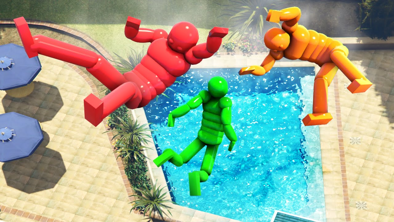 GTA 5 Dynamic Ragdolls and Water Fails - Euphoria Dudes (episode 2)