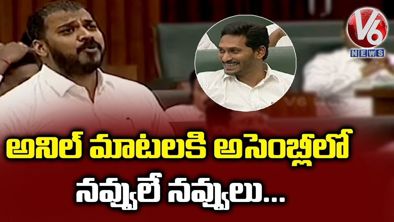 YCP MLA Anil Kumar Yadav Fun On Using Unparliamentary Language | V6 News