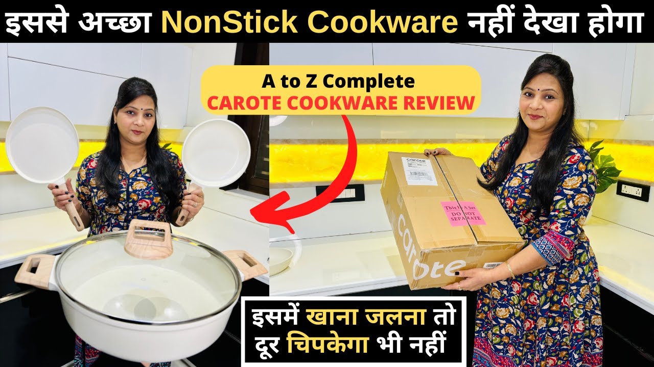 Best NonStick Cookware in India 2025✅ Carote NonStick Cookware Full Review with Demo📦 KADAI TAWA PAN
