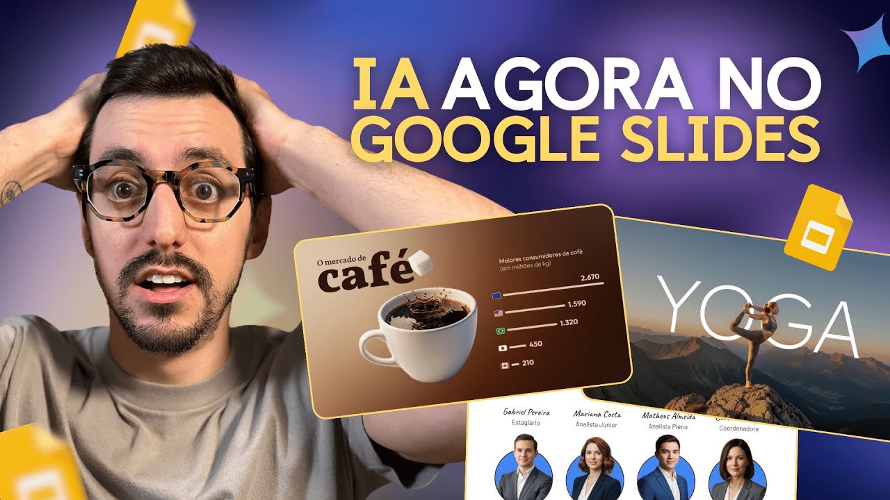 O Google Slides NUNCA MAIS será o mesmo: novos recursos com IA pra você começar a usar AGORA!