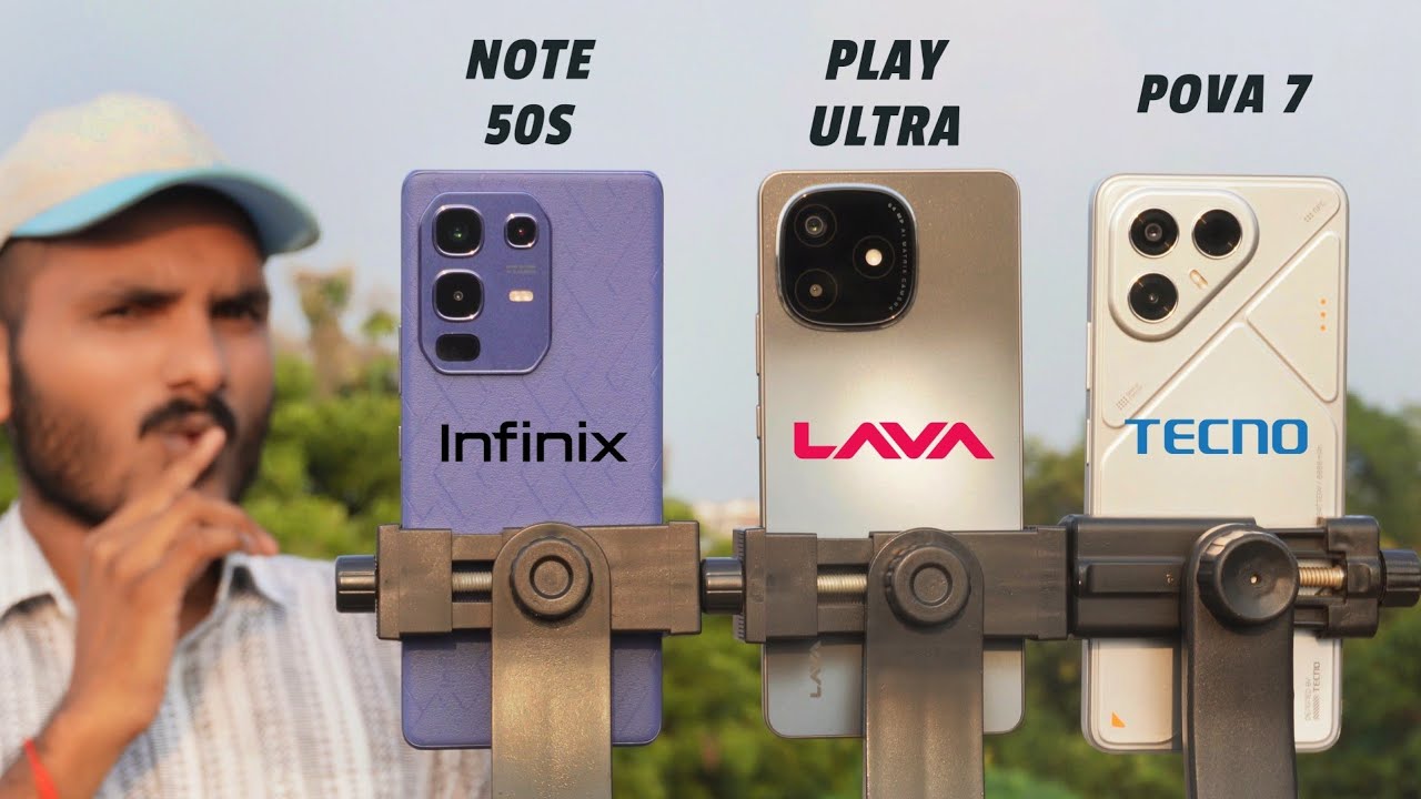 Infinix Note 50S vs Lava Play Ultra vs Tecno Pova 7 : Comparison & Test.