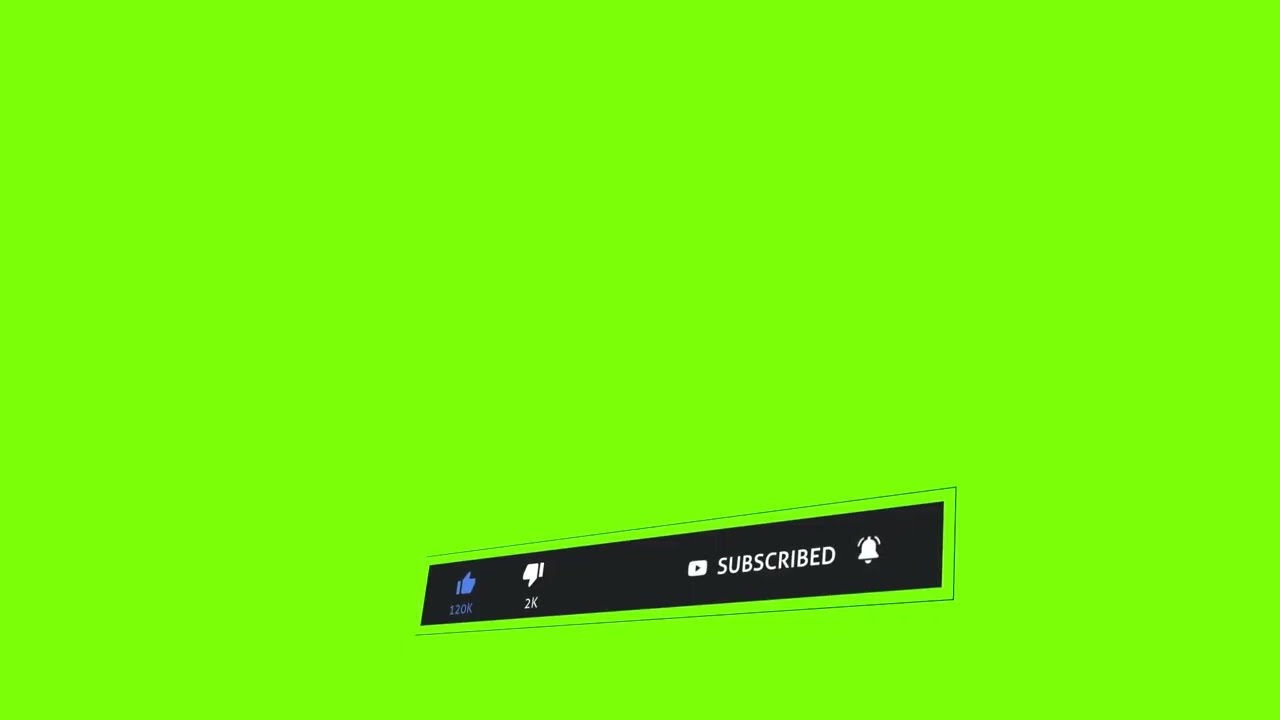 Green Screen 3D Like Subscribe Button | Non Copyright Free Download #greenscreen #subscribe #button