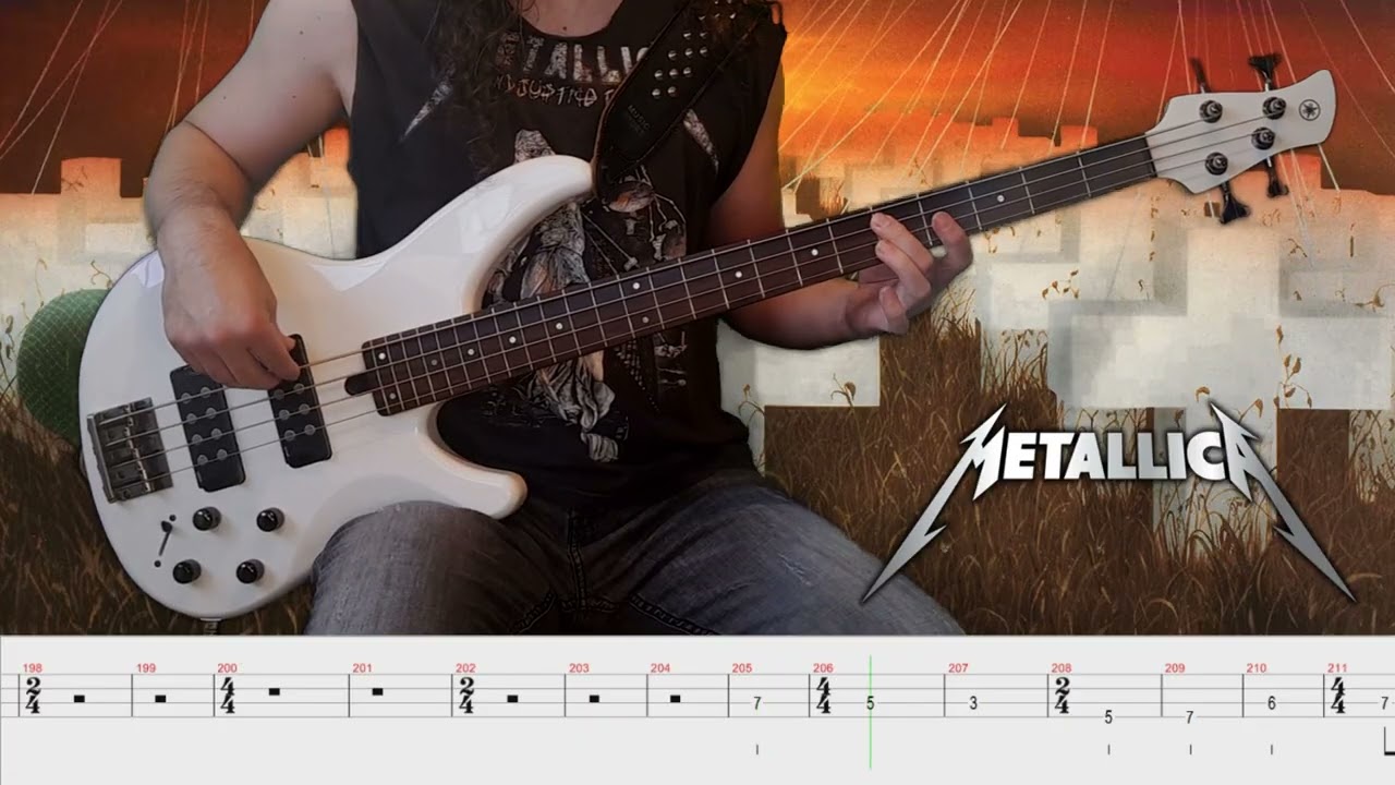 Master of Puppets - Metallica (bass cover & tab) - (Only bass & drums) Backing track